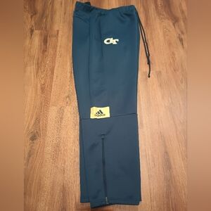 Adidas Georgia Tech Yellow Jackets GT Navy/Gold Warm Up Pants Activewear Sz XXL